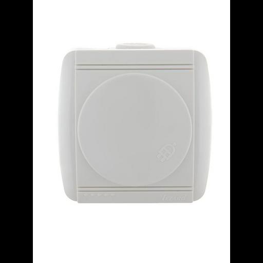 Розетка 1-м ОП Nata 16А IP20 с заземл. с защ. крышкой керамика бел. LEZARD 710-0200-123 фото 1