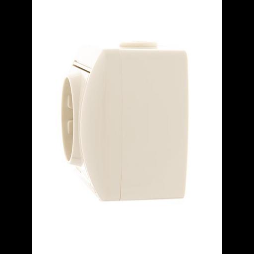 Розетка 1-м ОП Nata 16А IP20 с заземл. керамика крем. LEZARD 710-0300-122 фото 3