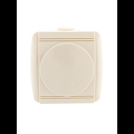 Розетка 1-м ОП Nata 16А IP20 с заземл. с защ. крышкой керамика крем. LEZARD 710-0300-123 фото 1