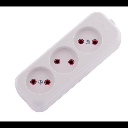 Колодка удлинителя 3-м без заземл. Lila LEZARD 720-0300-303 фото 1