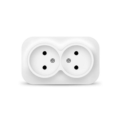 Розетка 2-м ОП 10А IP20 без заземл. бел. IONICH 1417 фото 1