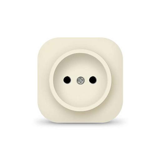 Розетка 1-м ОП 10А IP20 без заземл. сл. кость IONICH 1431 фото 1