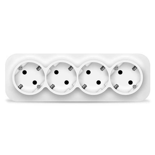 Розетка 4-м ОП 16А IP20 с заземл. бел. IONICH 1447 фото 1
