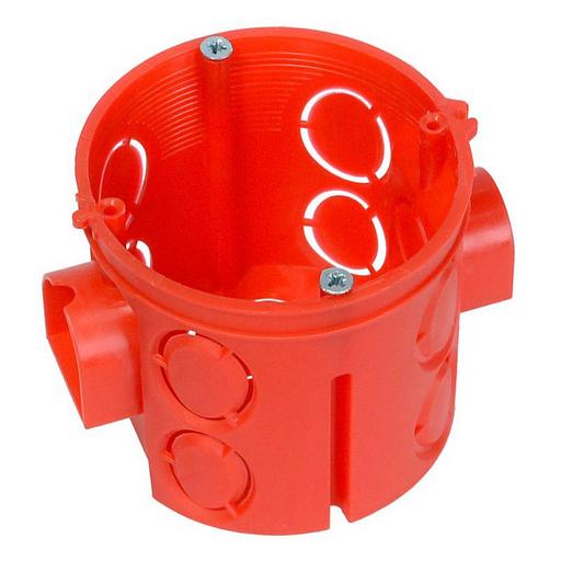 Коробка установочная СП углубленная 80-0510С безгалогенная (HF) 68х62 с саморезами Промрукав 80-0510 фото 1