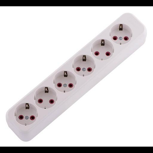 Колодка удлинителя 6-м с заземл. Lila LEZARD 720-0600-601 фото 1