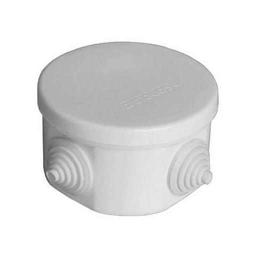 Коробка распределительная ОП 75х45мм IP54 4 выхода 4 гермоввода крышка защелкивающаяся сер. Epplast фото 1