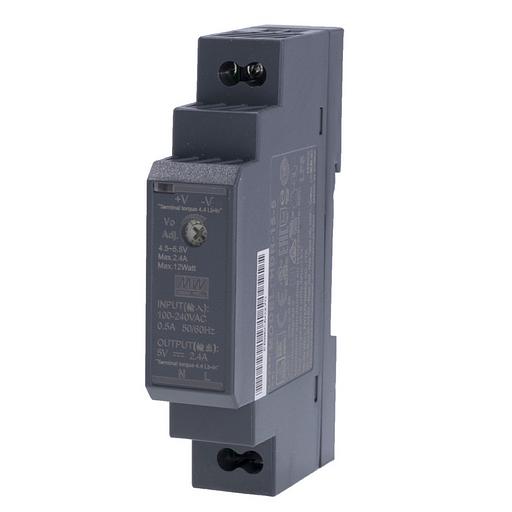 HDR-15-5 Блок питания на DIN-рейку, 5В, 2,4А, 12Вт Mean Well фото 1
