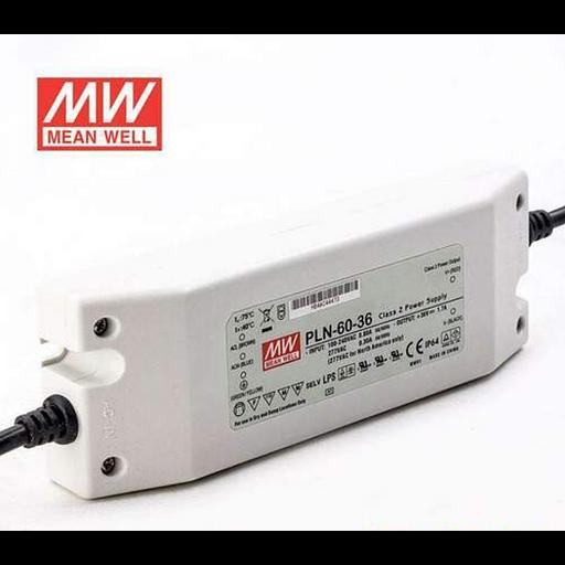 PLN-60-36 Блок питания для светодиодного освещения 36В, 1,72А, 62Вт Mean Well фото 2