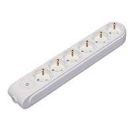 Колодка удлинителя 6-м с заземл. защ. шторки с выкл. Makel N6310000 фото 1