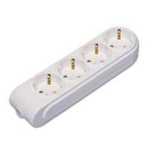 Колодка удлинителя 4-м с заземл. защ. шторки Makel N4210000 фото 1