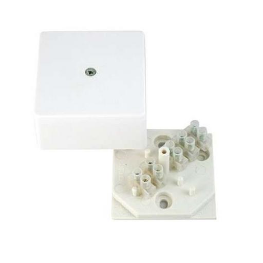 Коробка распределительная ОП 75х75х30мм с клемм. бел. HEGEL КРК2702 фото 1