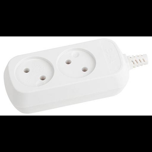 Колодка удлинителя 2-м без заземл. KX-2 Эра Б0028330 фото 1