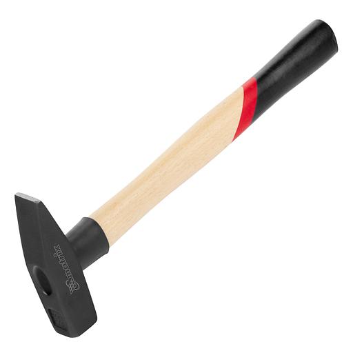 Молоток слесарный, 500 г, квадратный боек, деревянная рукоятка фото 1