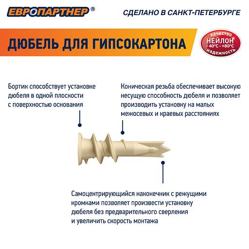 Анкер для гипсокартона PBA 14х39 с шурупом (100шт) фото 4