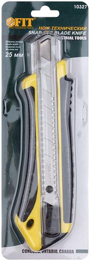 Нож технический 25 мм усиленный прорезиненный фото 3