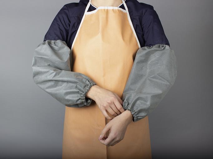 Нарукавники (ткань Диагональ прорезиненная,460), серый фото 1