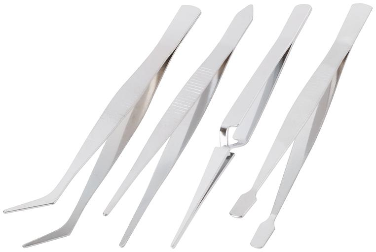 Пинцеты набор 4 штнержавеющие фото 2