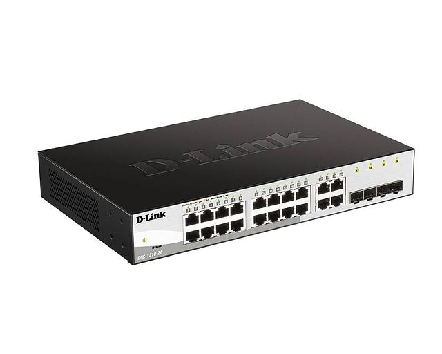 D-Link DGS-1210-20/F2 Настраиваемый L2 коммутатор с 16 портами 10/100/1000Base-T и 4 комбо-портами 100/1000Base-T/SFP фото 2