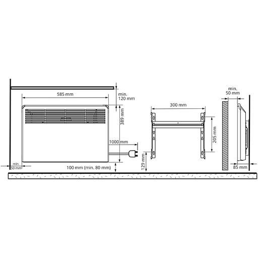 Конвектор электрический FinnHeat 500 Вт фото 2