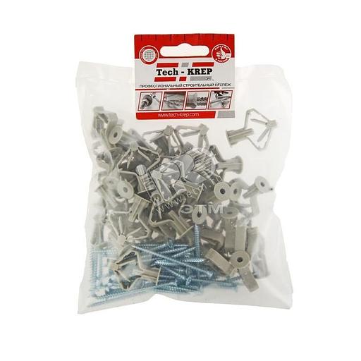 Дюбель бабочка 10х50 с шурупом 4х60 (40шт) фото 1