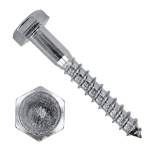 Шуруп DIN571 6х60 сантехнический оцинкованный 20шт фото 1