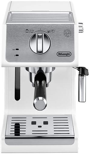 Кофеварка рожковая Delonghi ECP33.21.W 1100Вт белый фото 1
