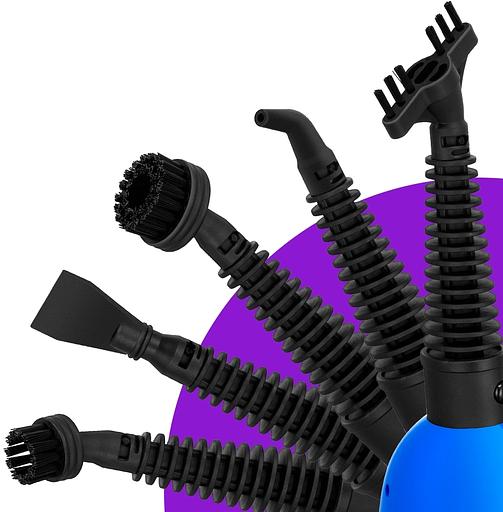 Швабра паровая Kitfort КТ-3927 1300Вт синий/черный фото 5