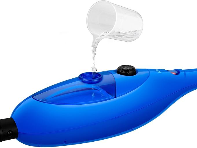 Швабра паровая Kitfort КТ-3927 1300Вт синий/черный фото 9