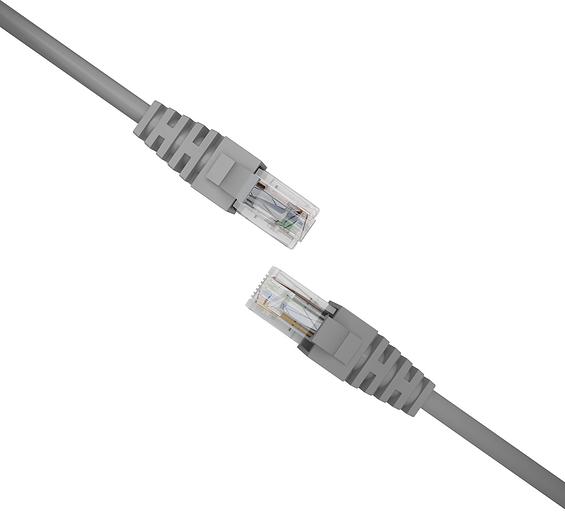 Патч-корд NTSS NTSS-PC-UTP-RJ45-5e-1.5-LSZH-GY NTSS-PC-UTP-RJ45-5E-1.5-LSZH UTP RJ-45 вил.-вилка RJ-45 кат.5E 1.5м серый LSZH (уп.:1шт) 26AWG фото 2