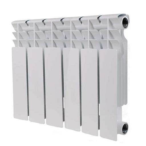 Радиатор биметаллический секционный 350/80/6 боковое подключение фото 2