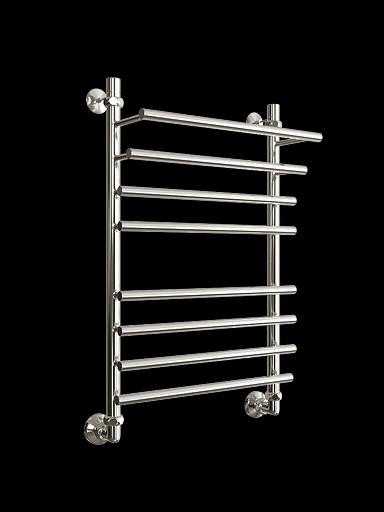 Полотенцесушитель водяной F Primo 80/50 с крепежом, фитингами и отражателями цвет хром фото 1