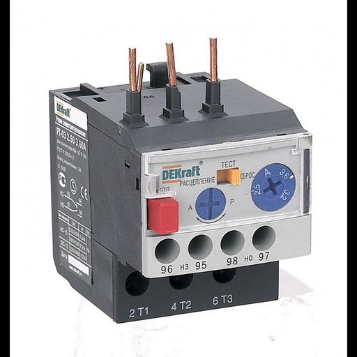 Реле тепловое РТ-03 9.00-12.0А для контакторов 09-18А DEKraft 23115DEK фото 1