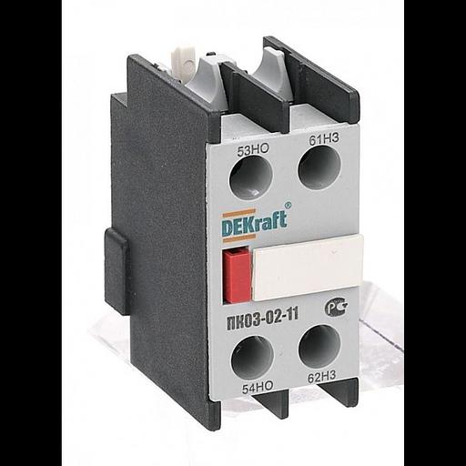 Приставка контактная ПК-03 лицев. доп. контакты 1НО+1НЗ DEKraft 24100DEK фото 1