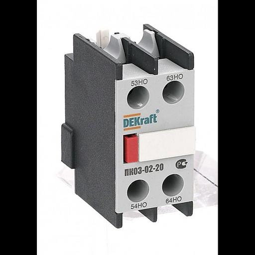 Приставка контактная ПК-03 лицев. доп. контакты 2НО DEKraft 24101DEK фото 1
