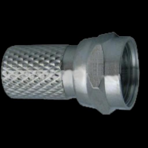 Разъем для коаксиального кабеля RG6 (Twist) (100шт) фото 1