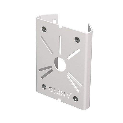 Универсальный кронштейн для крепления на столб/мачту, бандажная лента 20мм, толщина 2мм, белый фото 1