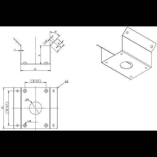 Крепление на внешний угол для поворотных камер OMNY фото 2