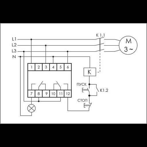 Реле контроля наличия и чередования фаз CKF-318-1 (контроль чередования; слипания фаз; регулировка в фото 1