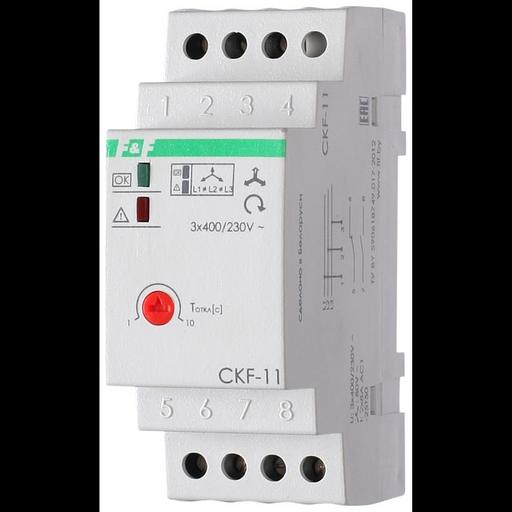 Реле контроля фаз для сетей с изолированной нейтралью CKF-11 (монтаж на DIN-рейке 35мм; регулировка фото 2