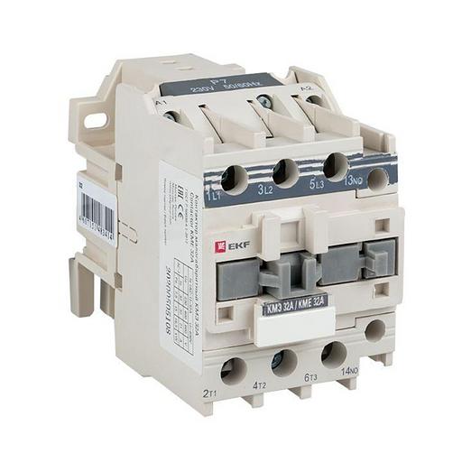Контактор КМЭ 32А кат. 220В AC 1НО EKF ctr-s-32-220 фото 7