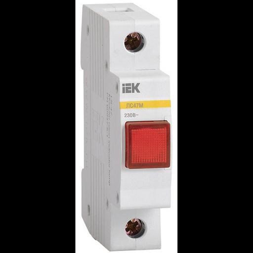 Лампа сигнальная ЛС-47М красн. IEK MLS20-230-K04 фото 1