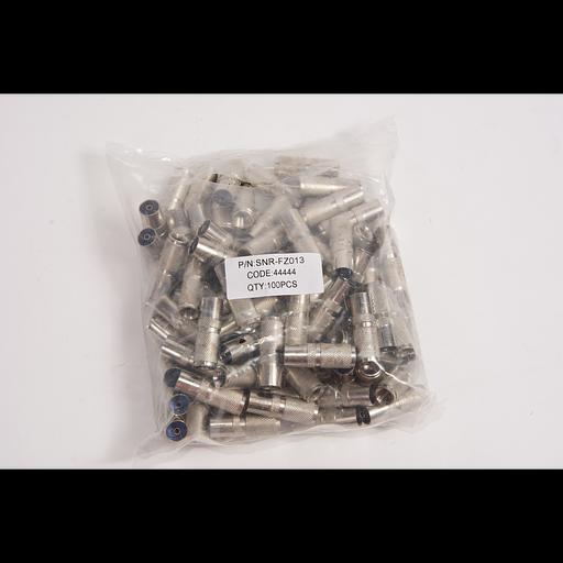 Переход IECf-резьба на кабель типа RG6 SNR, 100шт фото 2