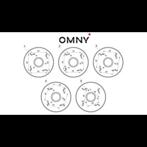 Универсальная монтажная коробка для камер OMNY, монтаж на стену, алюминий фото 2