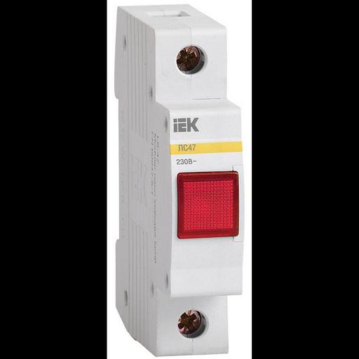 Лампа сигнальная ЛС-47 красн. IEK MLS10-230-K04 фото 1