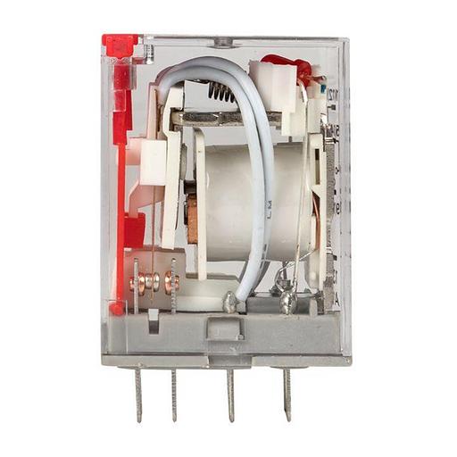 Реле промежуточное RPAt 22/4 5А 230В AC с кнопкой и мех. индикацией AVERES EKF rpat-22-4-230AC фото 2