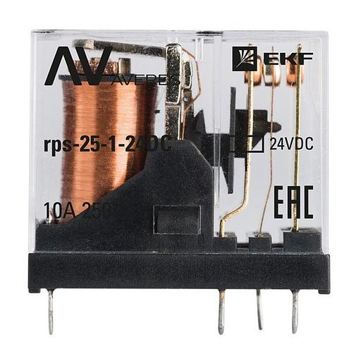 Реле промежуточное РП slim 25/1 10A 24В DC AVERES EKF rps-25-1-24DC фото 2