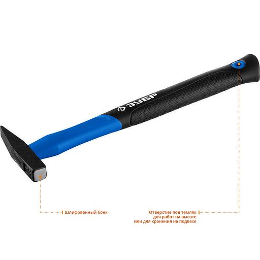 Молоток слесарный Профессионал Фибергласс с фиберглассовой рукояткой 100 г фото 3