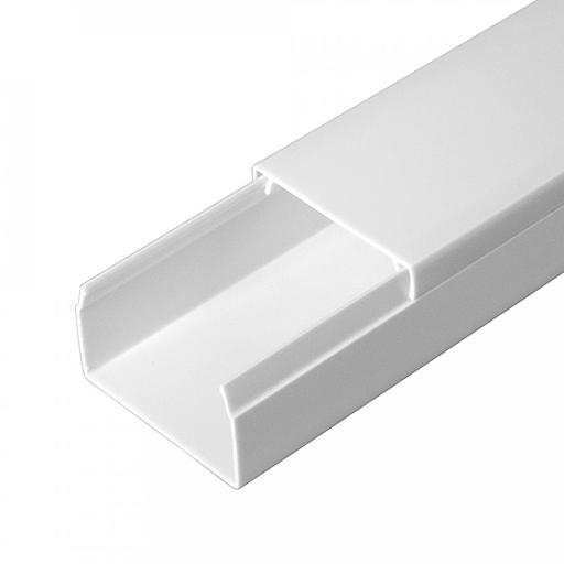 Кабель-канал белый 2-й замок в п/э 40х25 мм (30м/уп) Промрукав фото 1