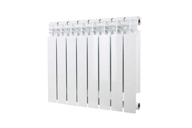 Радиатор биметаллический секционный 500/100/12 боковое подключение фото 1