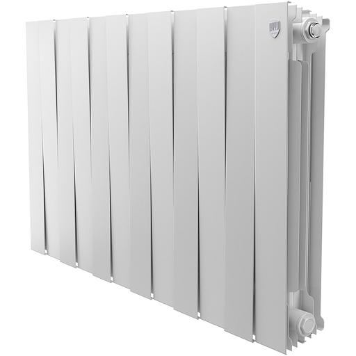 Радиатор биметаллический секционный 500/100/12 боковое подключение цвет Bianco Traffico фото 1